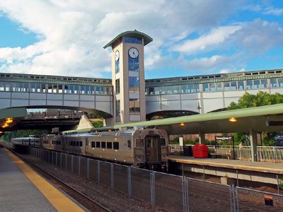 The train station in Ramsey New Jersey